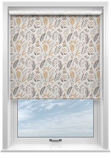 Folk Floral, Elysium Gold - Twist&Fit Roller Blind